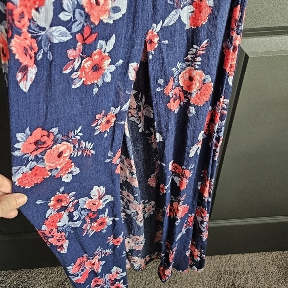 Altar'd State Womens Floral Off the Shoulder Maxi Dress Sz Large - Picture 4 of 7